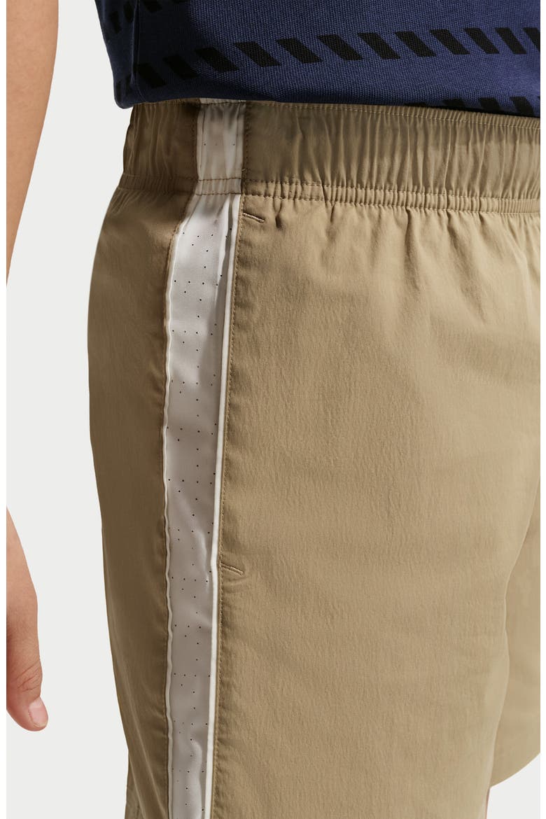 Kids' Woven Drawstring Shorts, Alternate, color, PARACHUTE BEIGE/WHITE