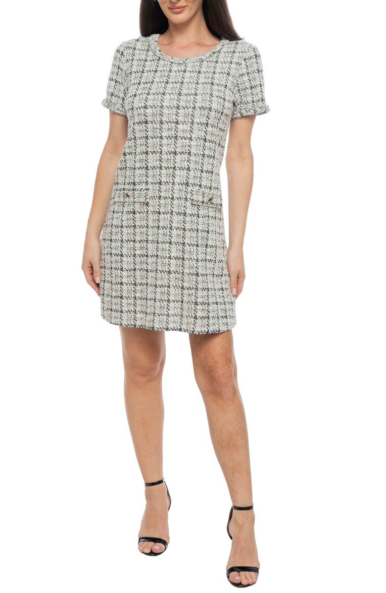 Isaac Mizrahi New York Bouclé Shift Dress, Main, color, 