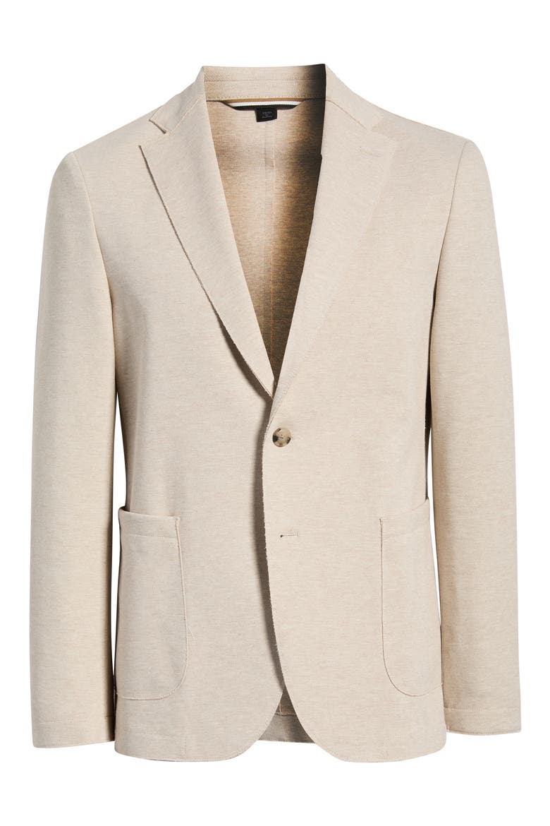 Hanry Slim Fit Knit Cotton Blend Sport Coat, Alternate, color, LIGHT BEIGE