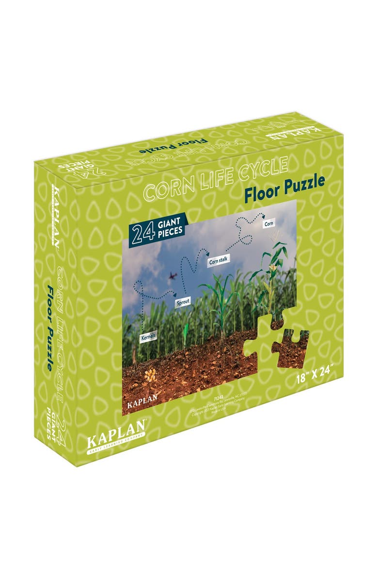 Kaplan Early Learning Company Corn Life Cycle Floor Puzzle - 24 Pieces, Alternate, color, Multicolored