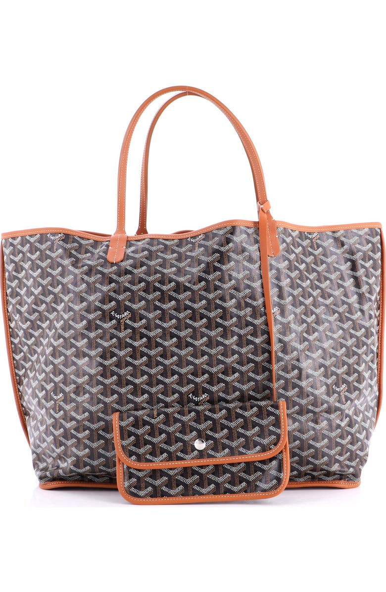 Pre-Owned Goyard Anjou Reversible Tote Coated Canvas GM, Alternate, color, Brown