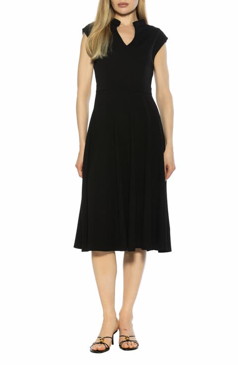 Yara Cap Sleeve Midi Dress