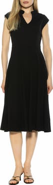 Alexia Admor Yara Cap Sleeve Midi Dress