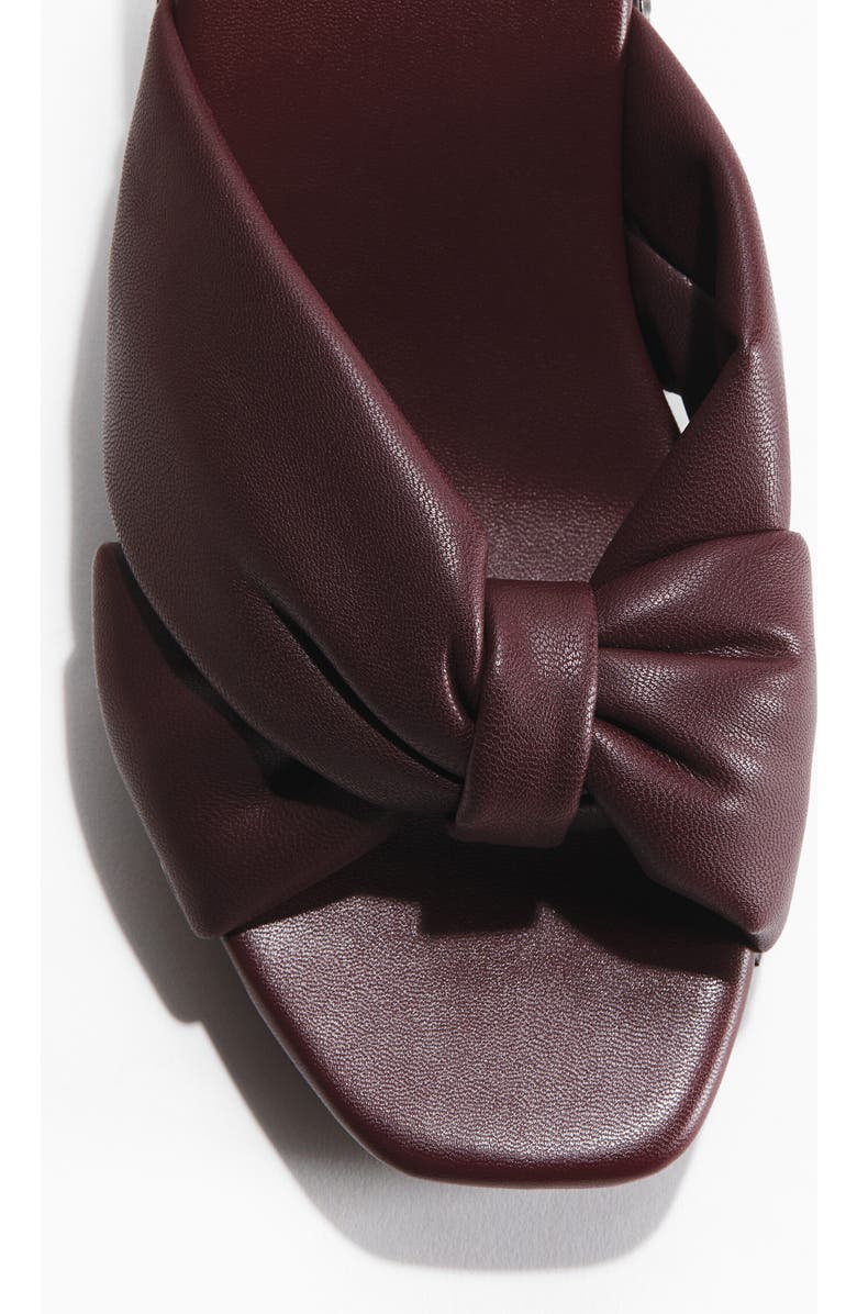 H&M Heeled Clog-look Sandals, Alternate, color, Burgundy