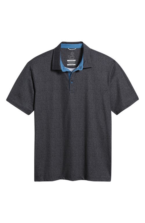 Swannies Swanson Logo Print Polo In Black