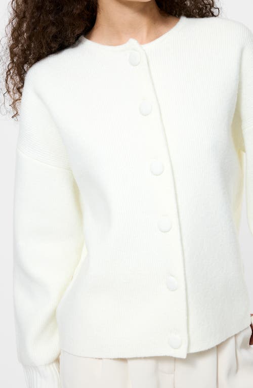 French Connection Riddley Drop Shoulder Cardigan In White