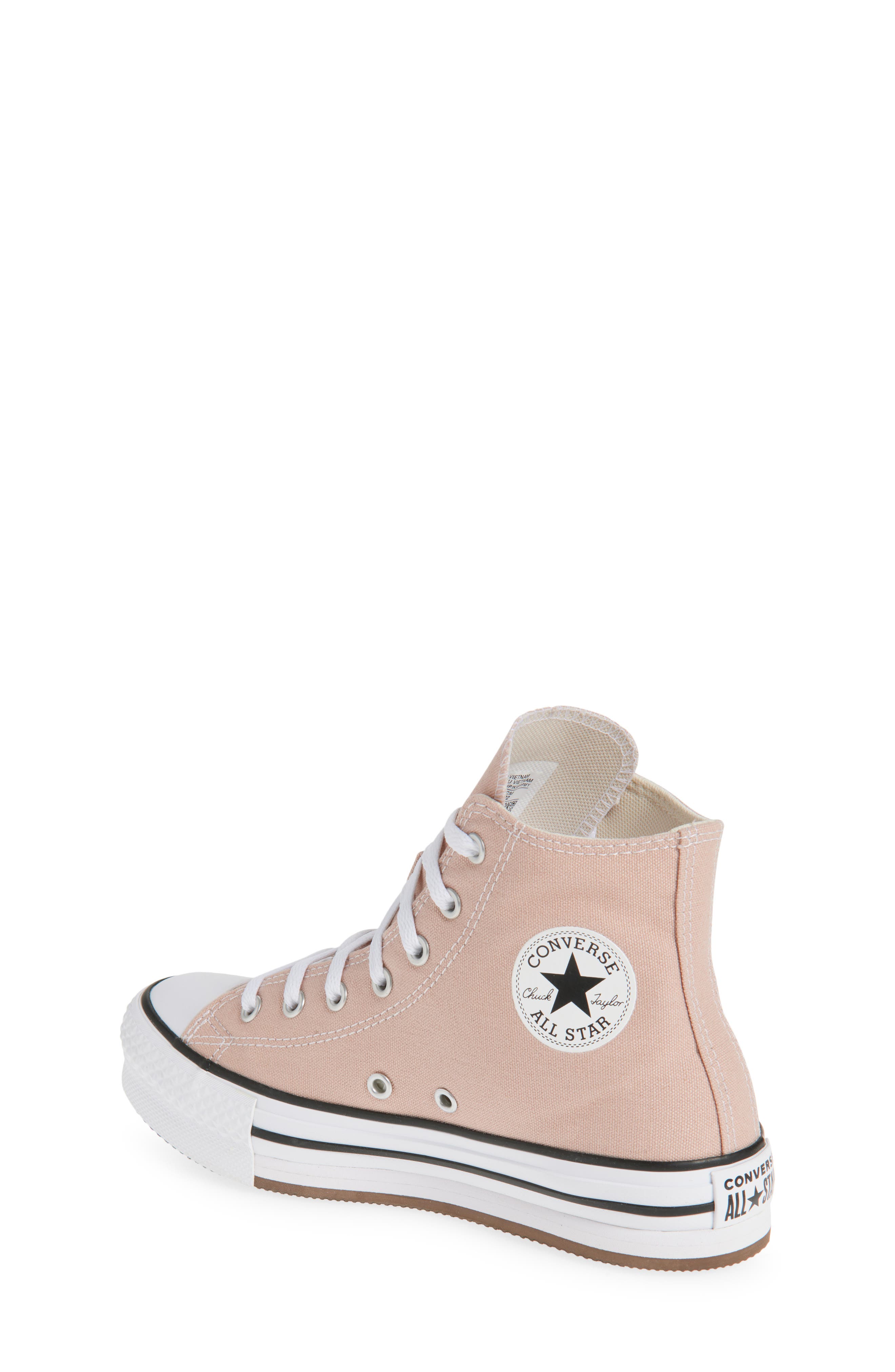Converse Kids' Chuck Taylor<sup>®</sup> All Star<sup>®</sup> EVA Light High Top Platform Sneaker, Alternate, color, Dusty Cinder/ White