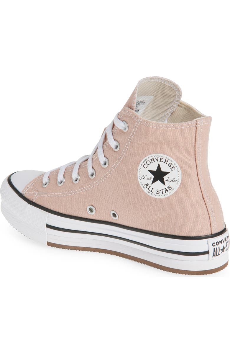 Converse Kids' Chuck Taylor<sup>®</sup> All Star<sup>®</sup> EVA Light High Top Platform Sneaker, Alternate, color, Dusty Cinder/ White