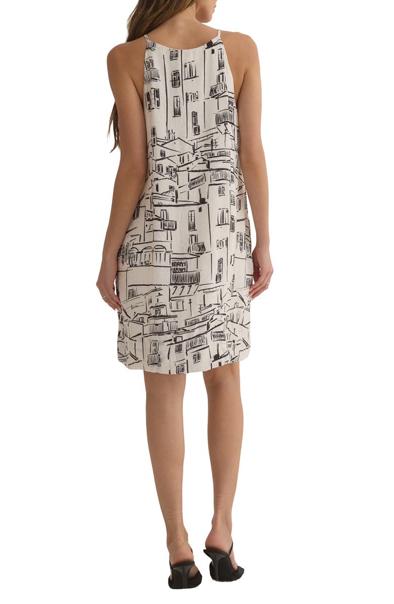 Bella Dahl Sketch Print Minidress, Alternate, color, 