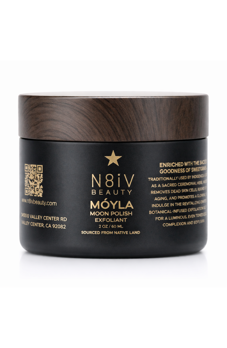 N8iV Beauty MÓYLA (MOON) polish exfoliate & moisturizing sleep mask, Alternate, color, Off White
