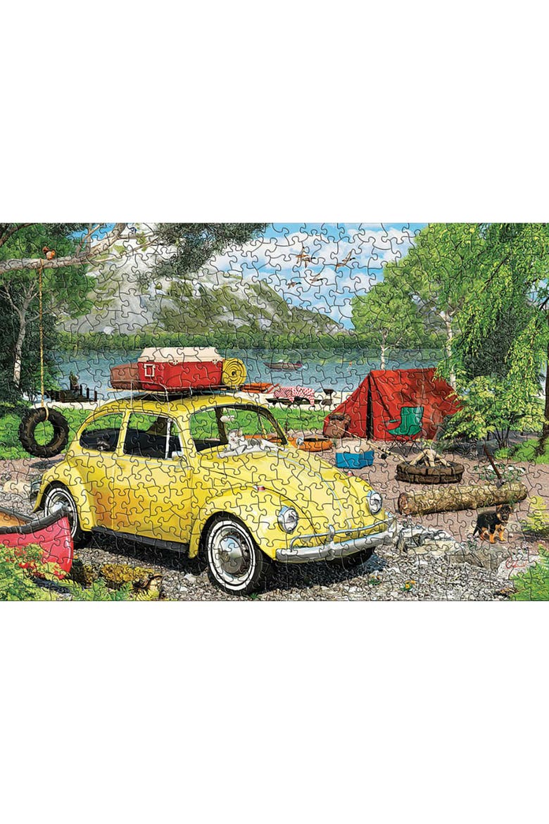 Vw Beetle Camping Tin 550 Piece Puzzle, Alternate, color, Multicolored