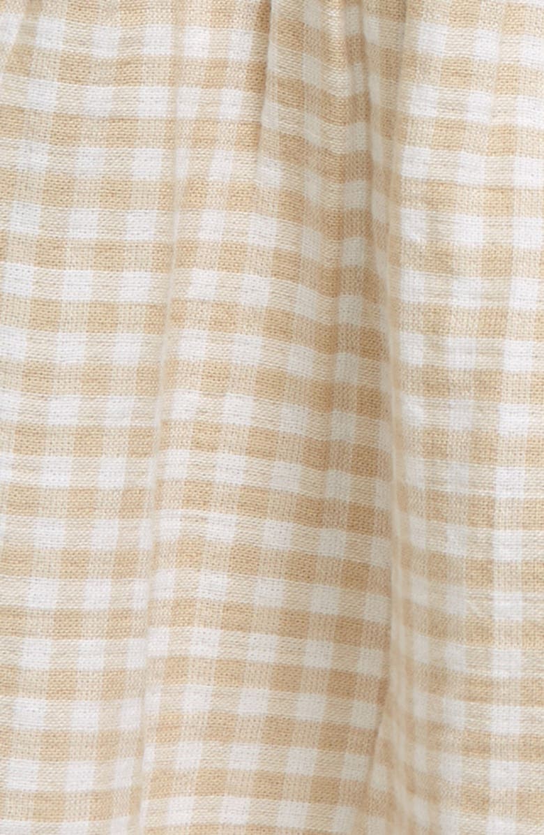 Nordstrom Cotton Gingham Top & Bloomers, Alternate, color, 