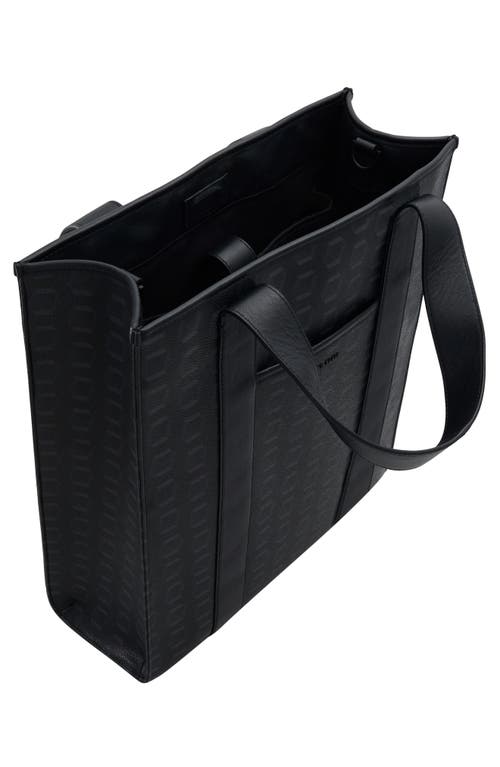 Ted Baker London Harrison Tote In Canvas Black Graphic