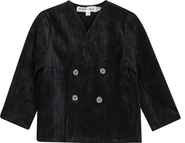 Charlotte & George Striped Velour Double Breasted Jacket