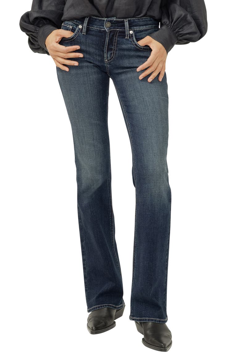 Britt Curvy Low Rise Bootcut Jeans, Main, color, OXFORD