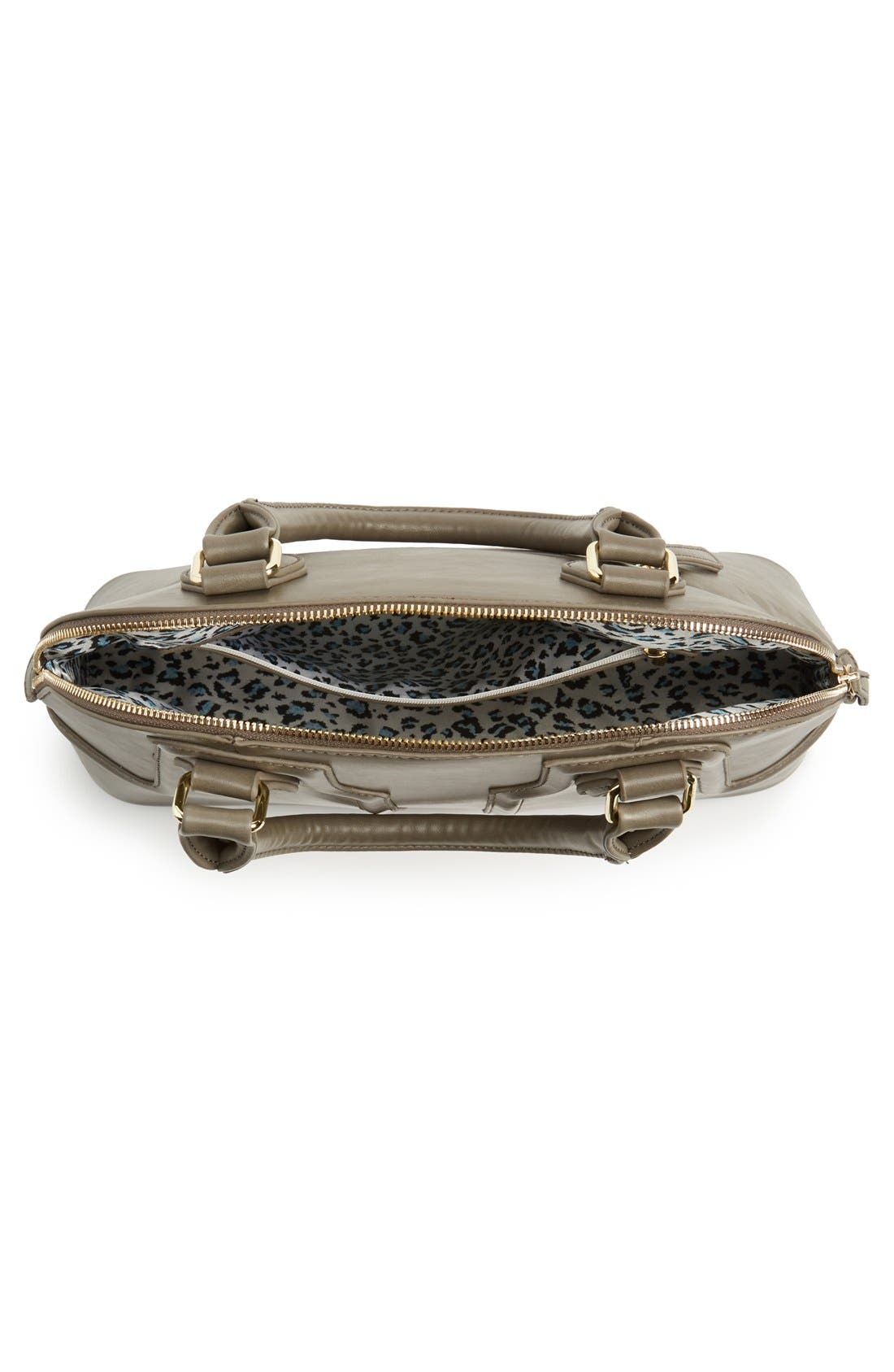 'Marlow' Structured Dome Satchel, Alternate, color, GREY