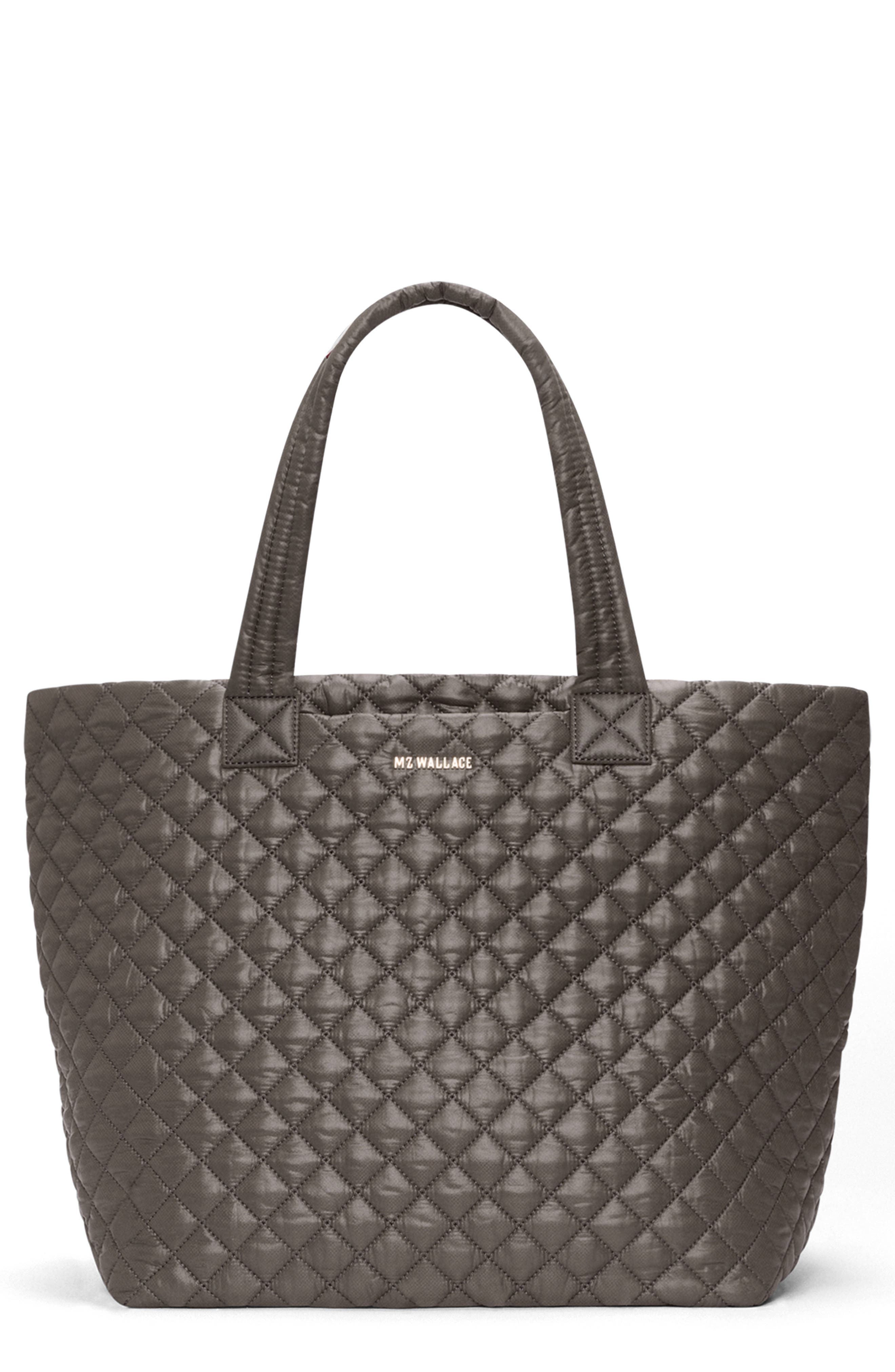 Large Metro Deluxe Quilted Nylon Tote, Main, color, MAGNET