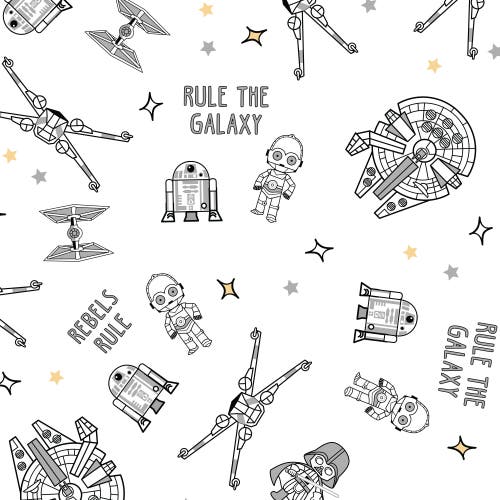Lambs & Ivy Star Wars Signature Rebels Rule Cotton Fitted Crib/toddler Sheet In Multi
