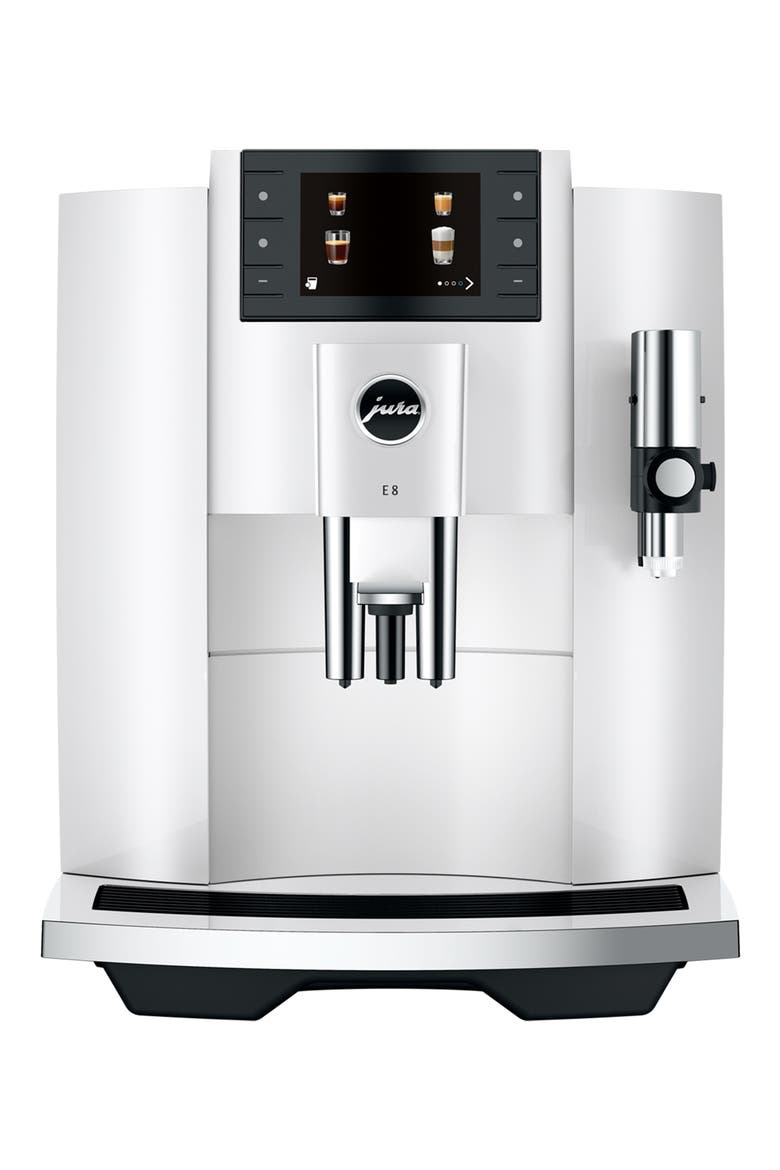 E8 Automatic Coffee Machine, Main, color, WHITE