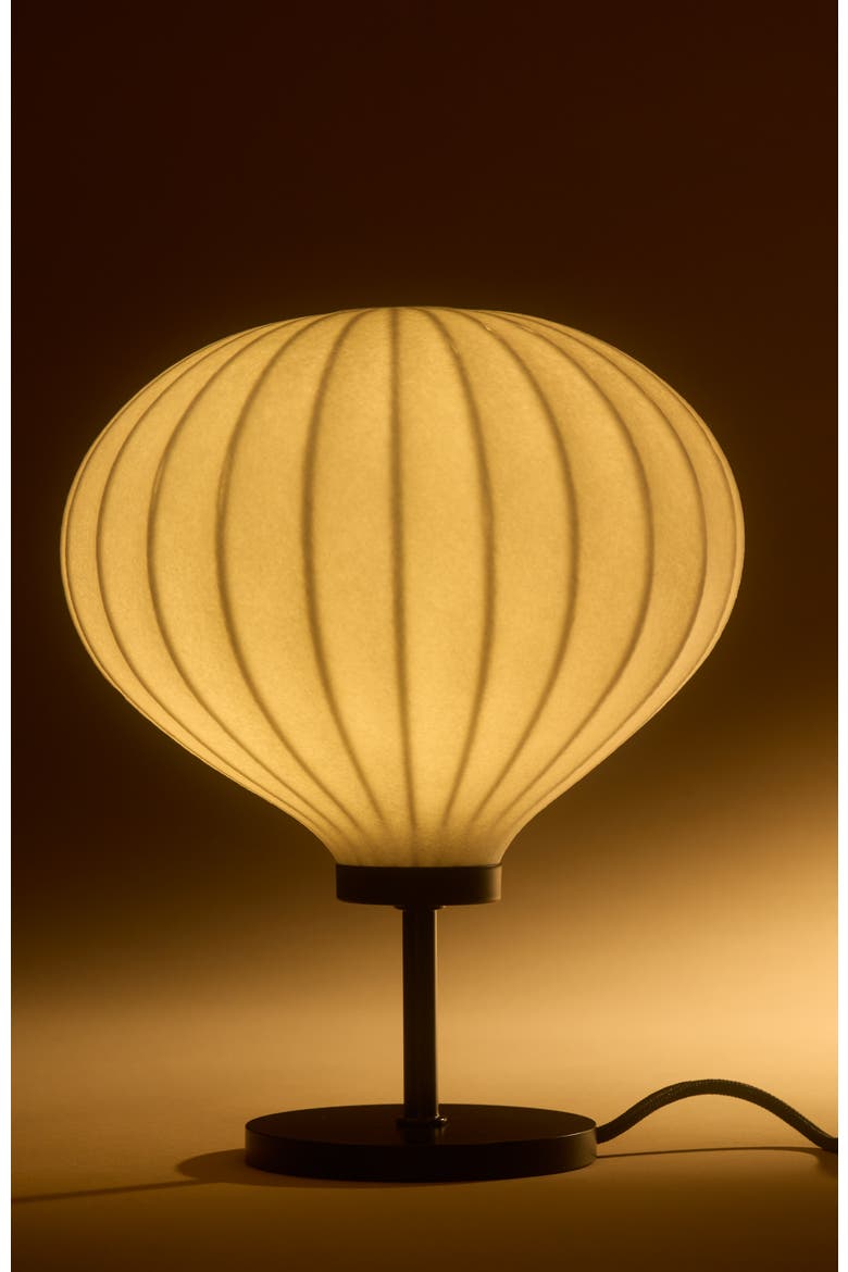Nimbus 9" LED Table Lamp with Black Finish and White Balloon Dome Shade, Bulb Included, Alternate, color, Classic black