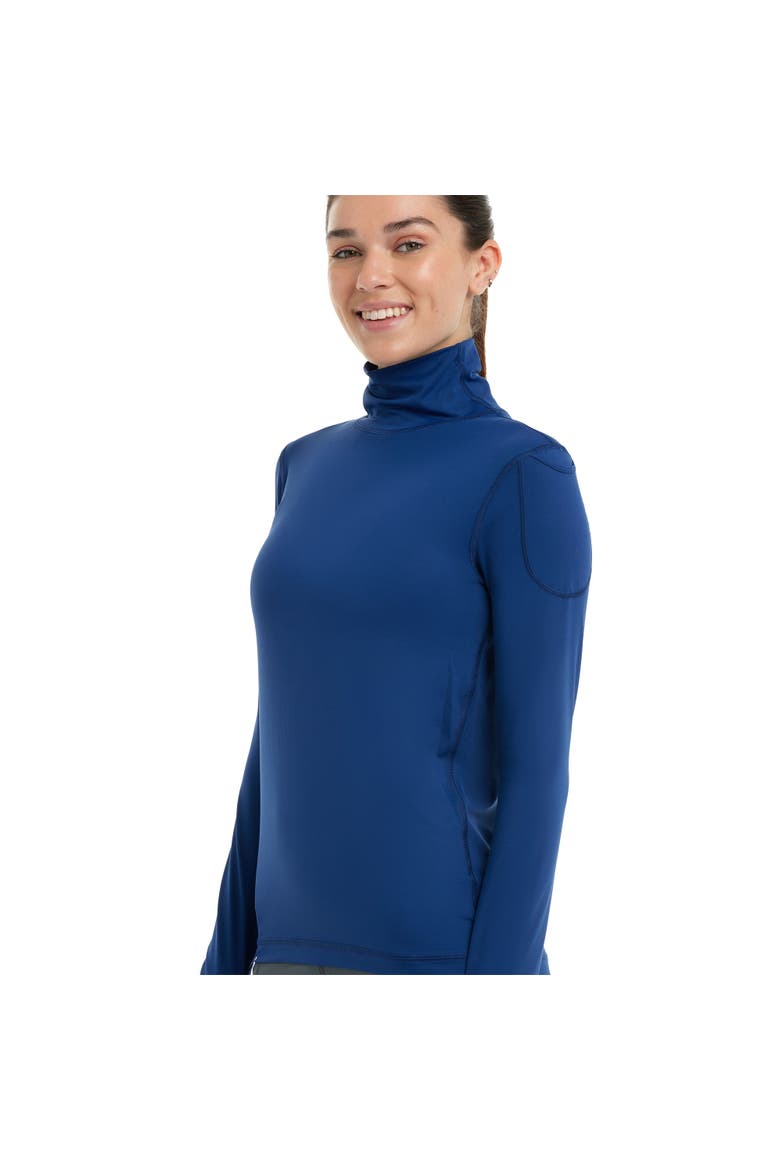 Women's Long Sleeve UV Protection Turtleneck Shirt, Main, color, Navy