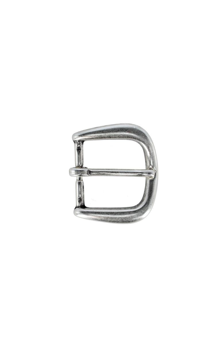 Trafalgar 30mm Solid Brass Rounded Minimalist Harness Belt Buckle, Main, color, English Silver