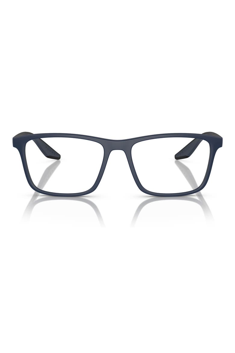 56mm Pillow Optical Glasses, Main, color, BLUE