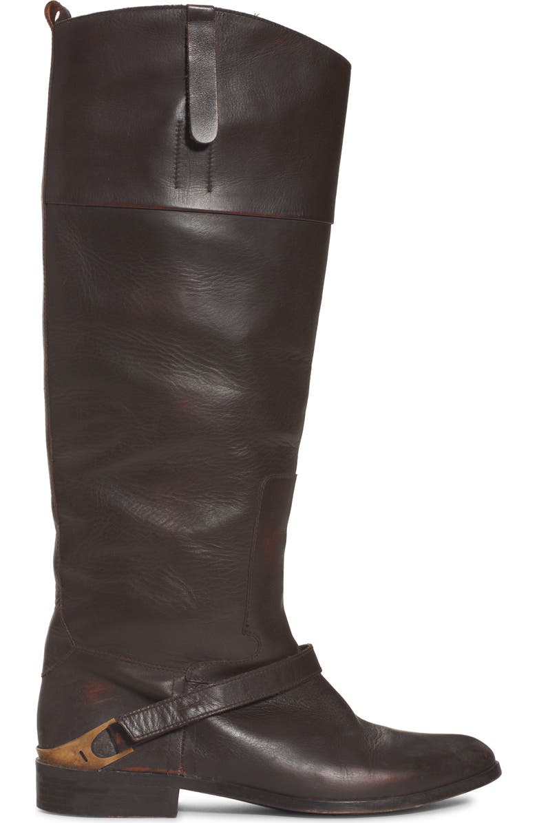 Golden Goose Charlie Tall Riding Boot, Alternate, color, Dark Brown