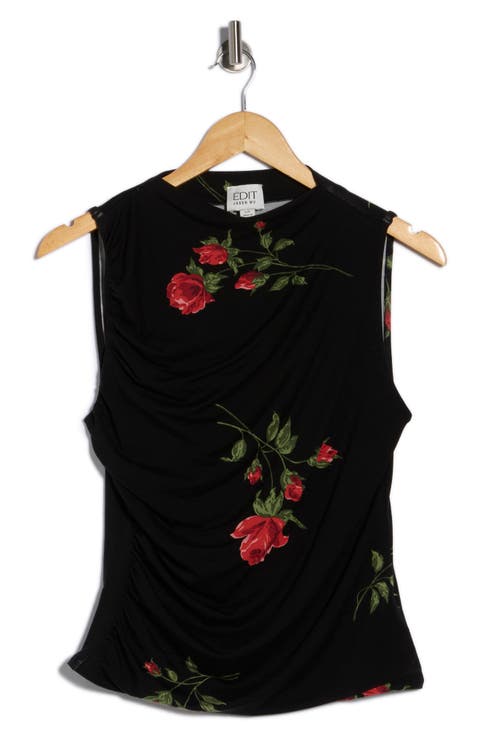 Sleeveless Mock Neck Top