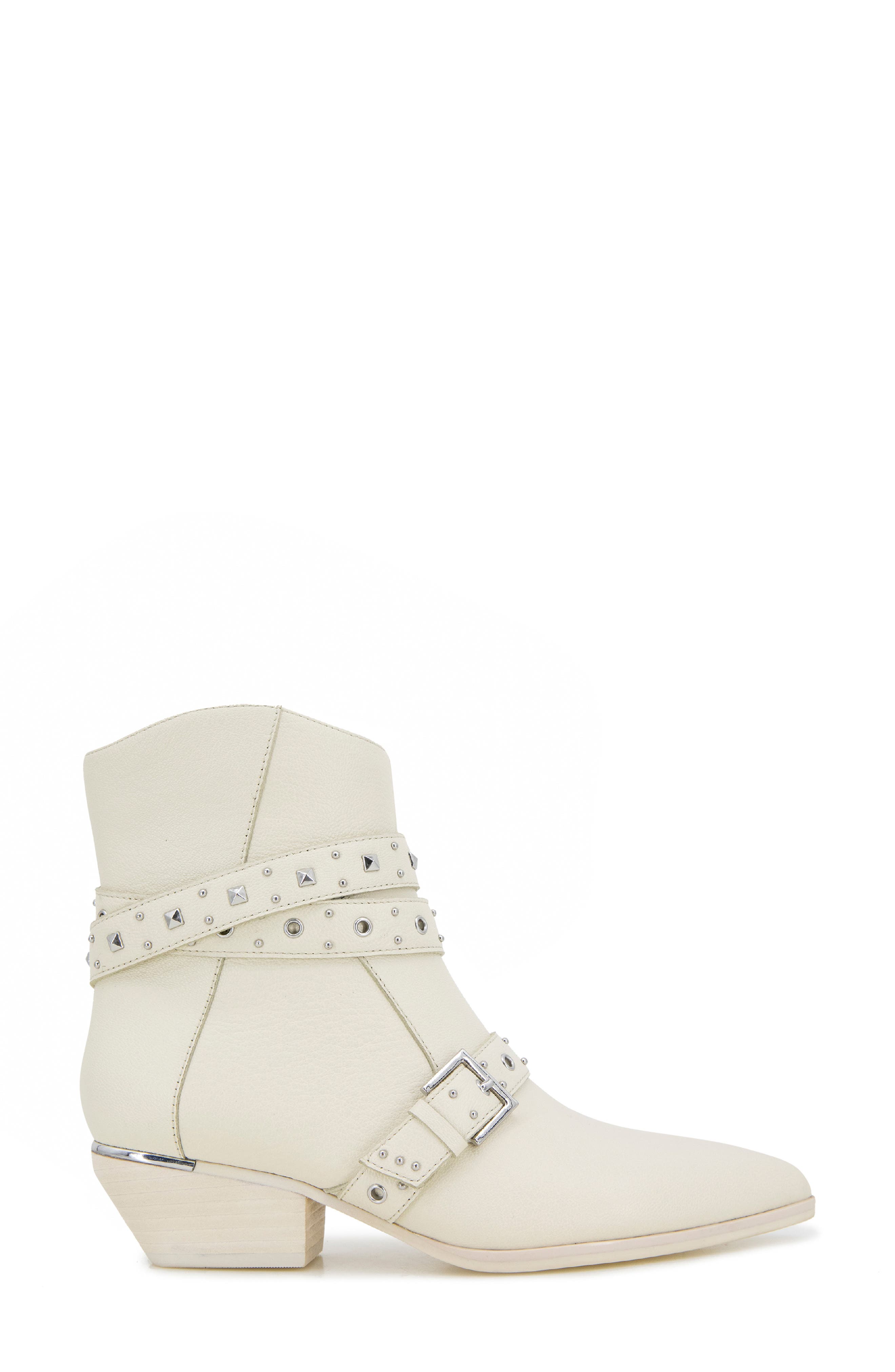 Kenneth Cole Cheyenne Stud Bootie, Alternate, color, Whitecap Leather