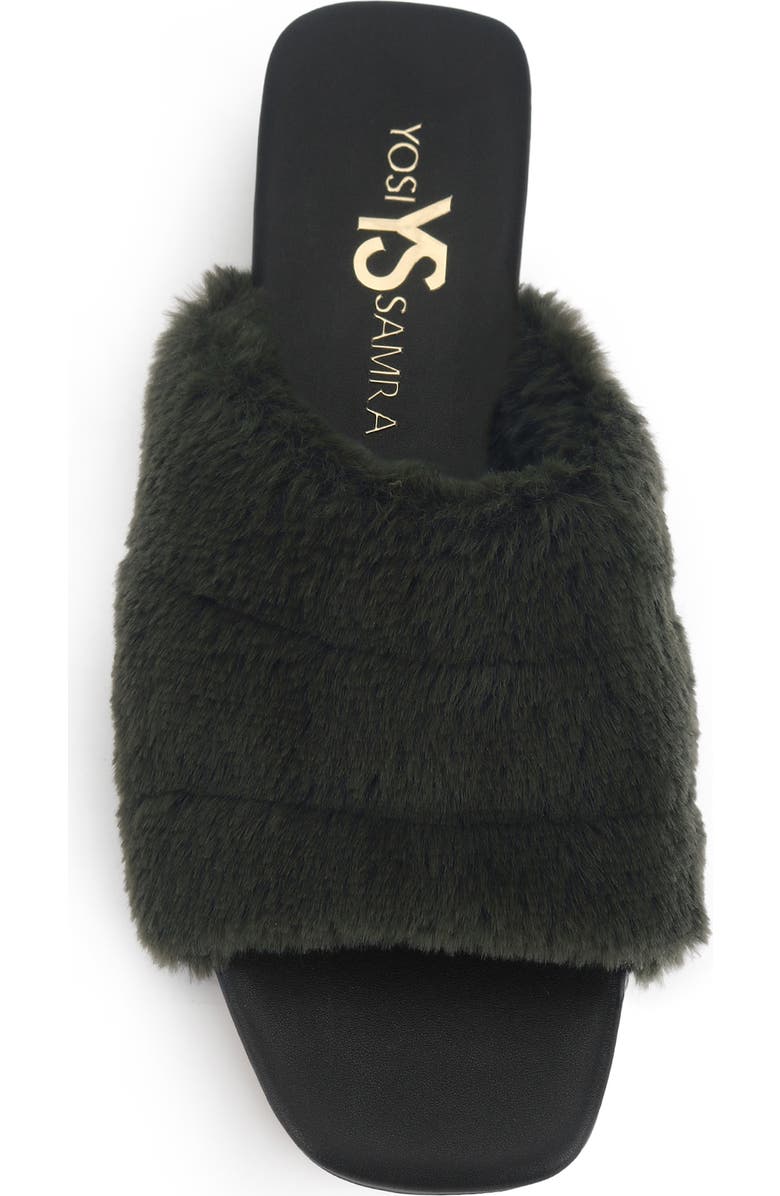 Yosi Samra Nora Faux Fur Slide Sandal, Alternate, color,