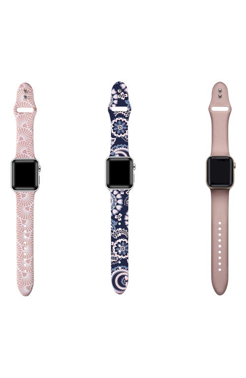 The Posh Tech Assorted 3-pack Silicone Apple Watch® Watchbands In Assorted