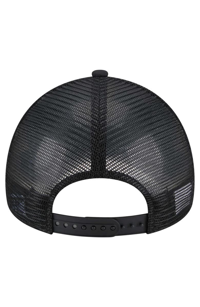 New Era Men's New Era Black Pittsburgh Pirates 9FORTY A-Frame Trucker Adjustable Hat, Alternate, color, Black