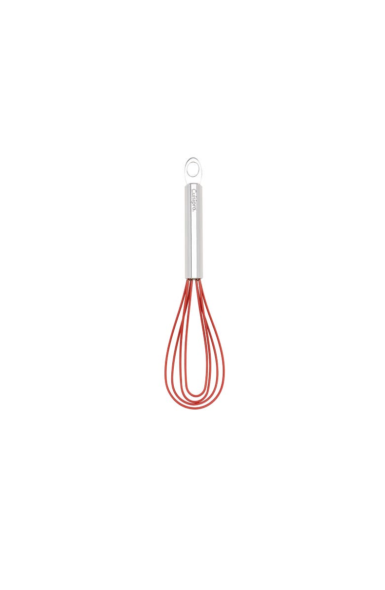 CUISIPRO 8 Inch Silicone Flat Whisk, Red, Alternate, color, Red
