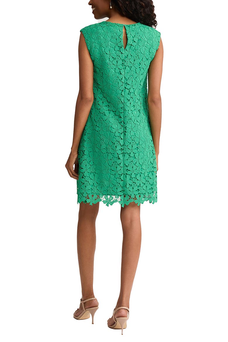 Floral Lace Shift Dress, Alternate, color, KELLY