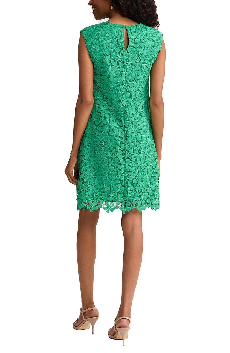 Jones New York Floral Lace Shift Dress, Alternate, color, Kelly