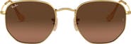 Ray-Ban 54mm Gradient Hexagonal Sunglasses