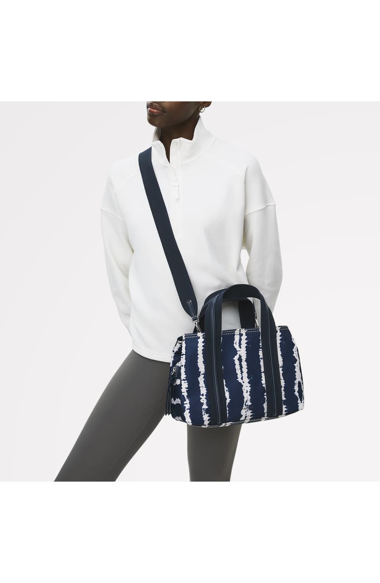 Radley Halley Row - Tie Dye Stripe Medium Ziptop Satchel Bag, Alternate, color, Naval