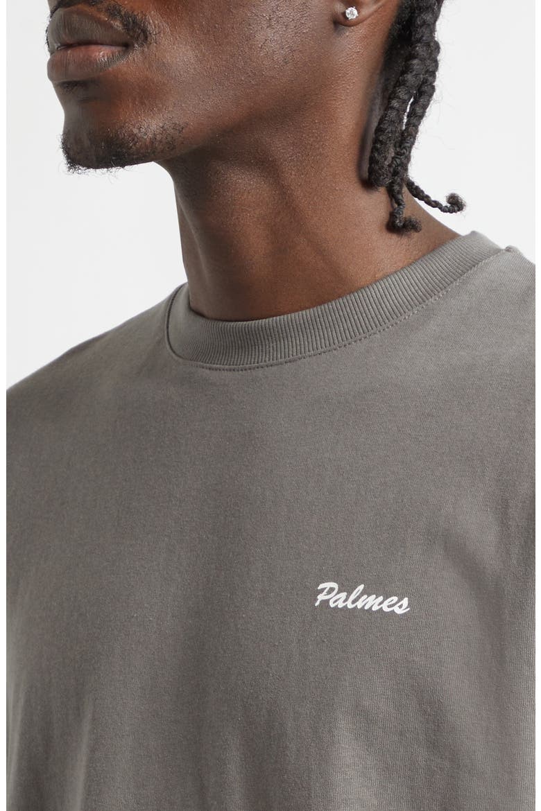 Pigment Dyed Logo Graphic T-Shirt, Alternate, color, CHARCOAL
