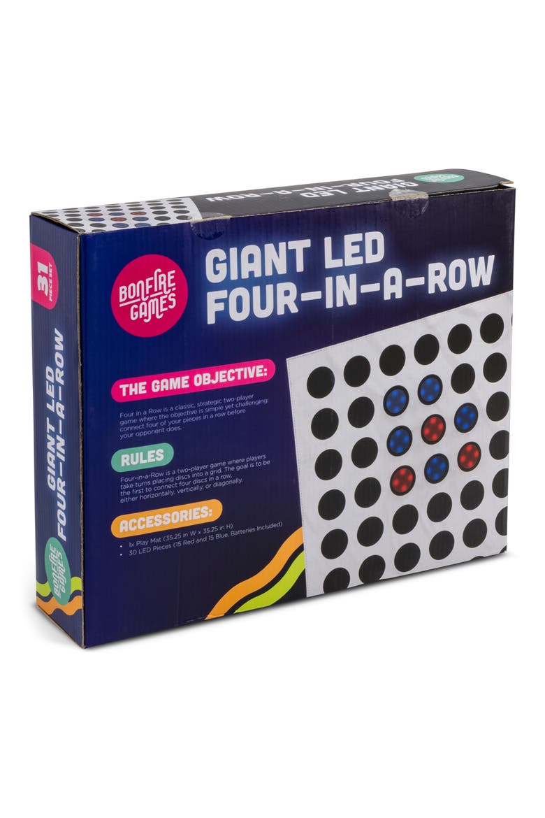 Giant LED Four-in-a-Row Game Set, Alternate, color, MULTI
