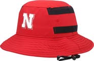 adidas Men's adidas Scarlet Nebraska Huskers 2021 Sideline AEROREADY Bucket Hat