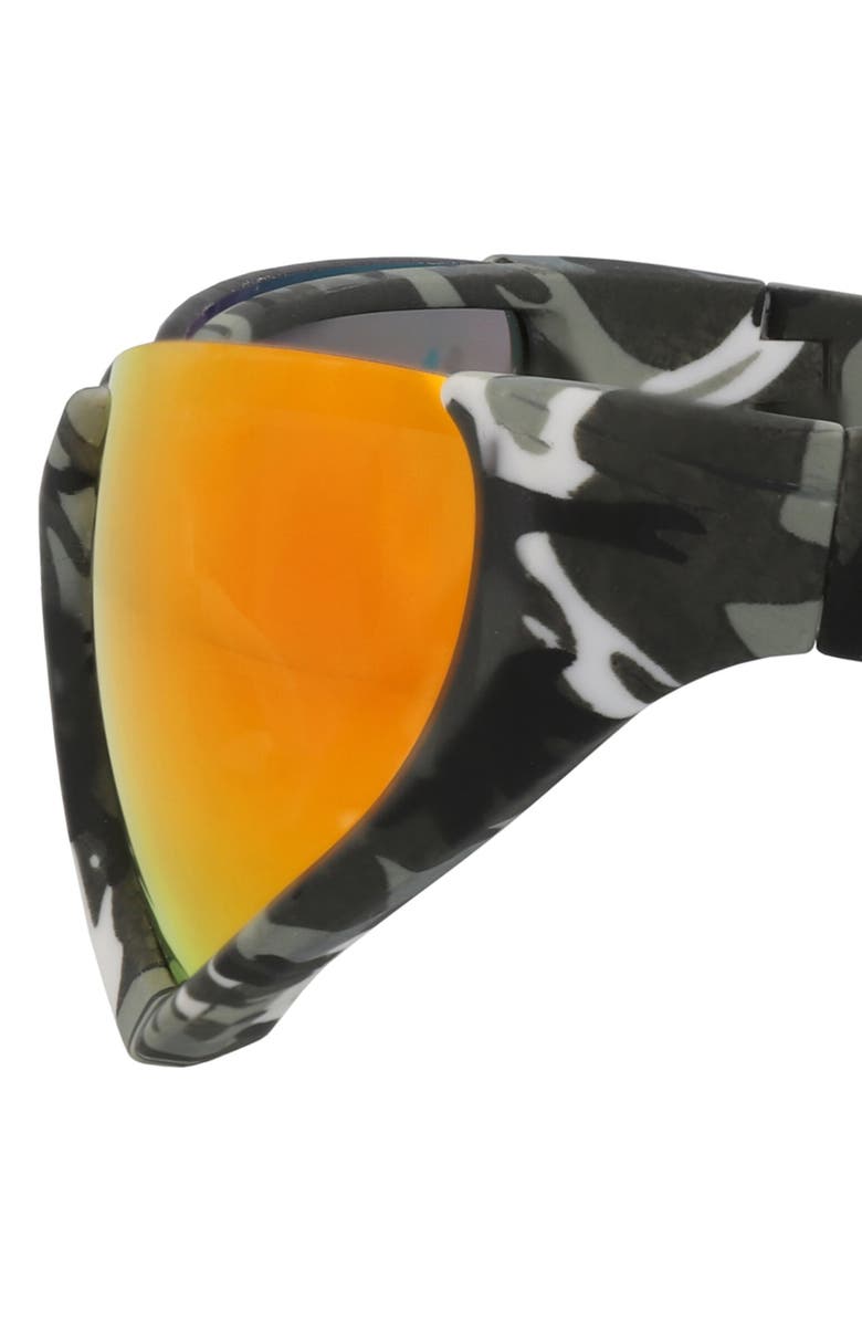 Balenciaga 64mm Wrap Sunglasses, Alternate, color, 