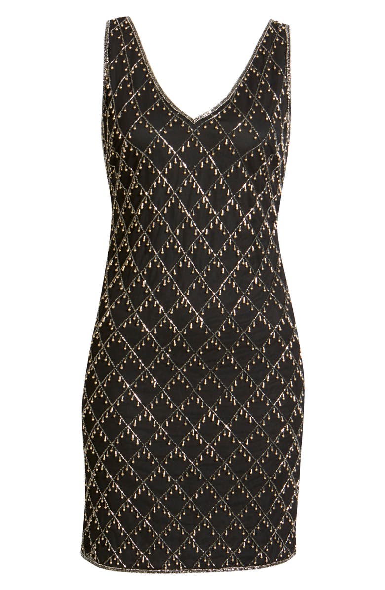 Pisarro Nights Beaded Sheath Cocktail Dress, Alternate, color,