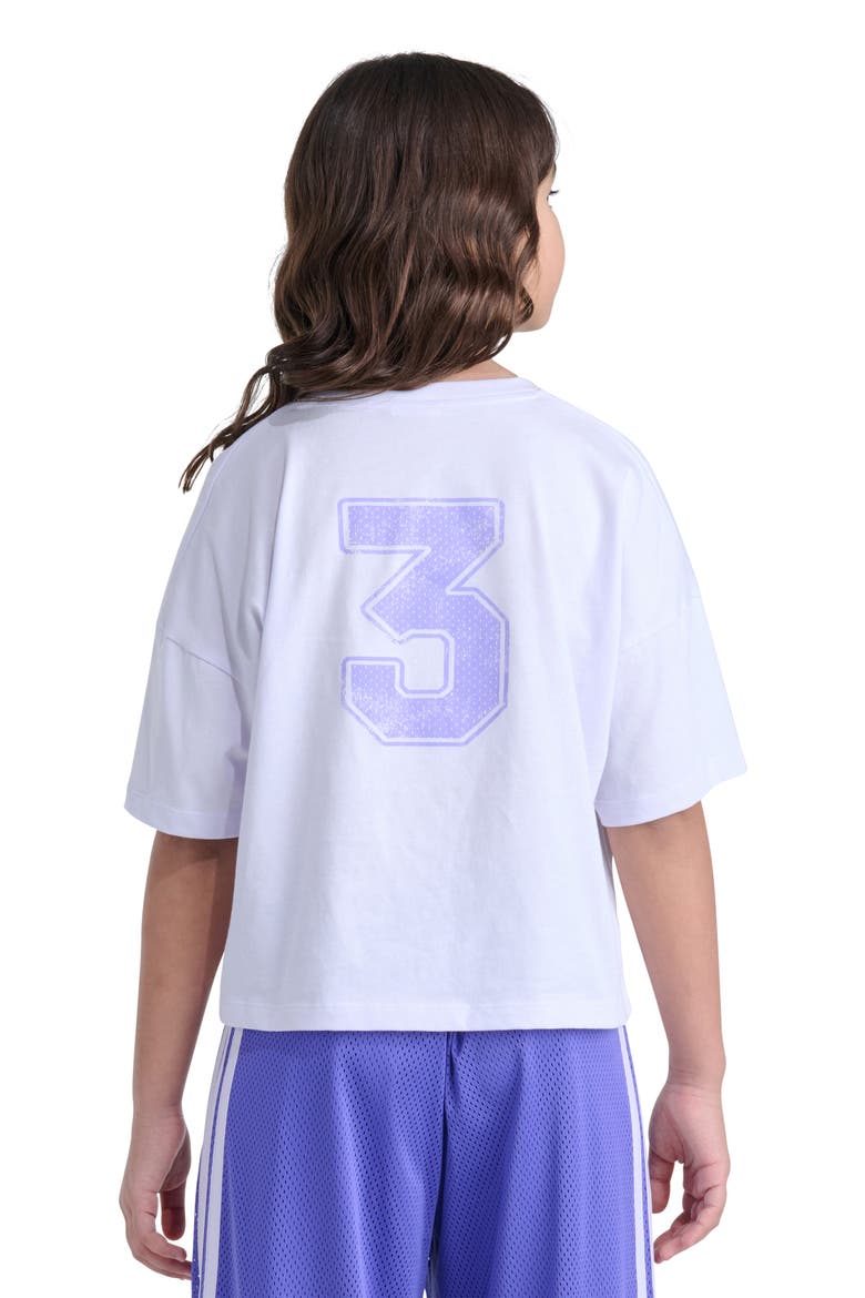 Kids' Collegiate Graphic V-Neck T-Shirt, Alternate, color, LIGHT PURPLE