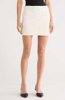 All in Favor Sequin Embellished Miniskirt