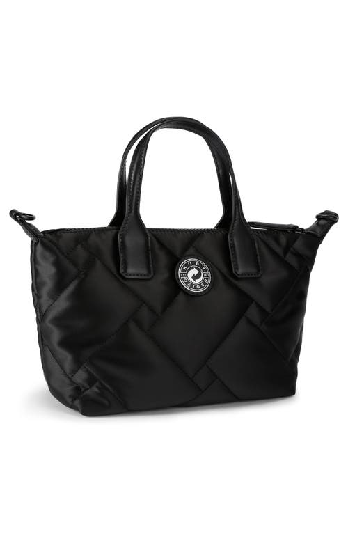 Kurt Geiger London Small Recycled Quilted Shopper Bag In Black
