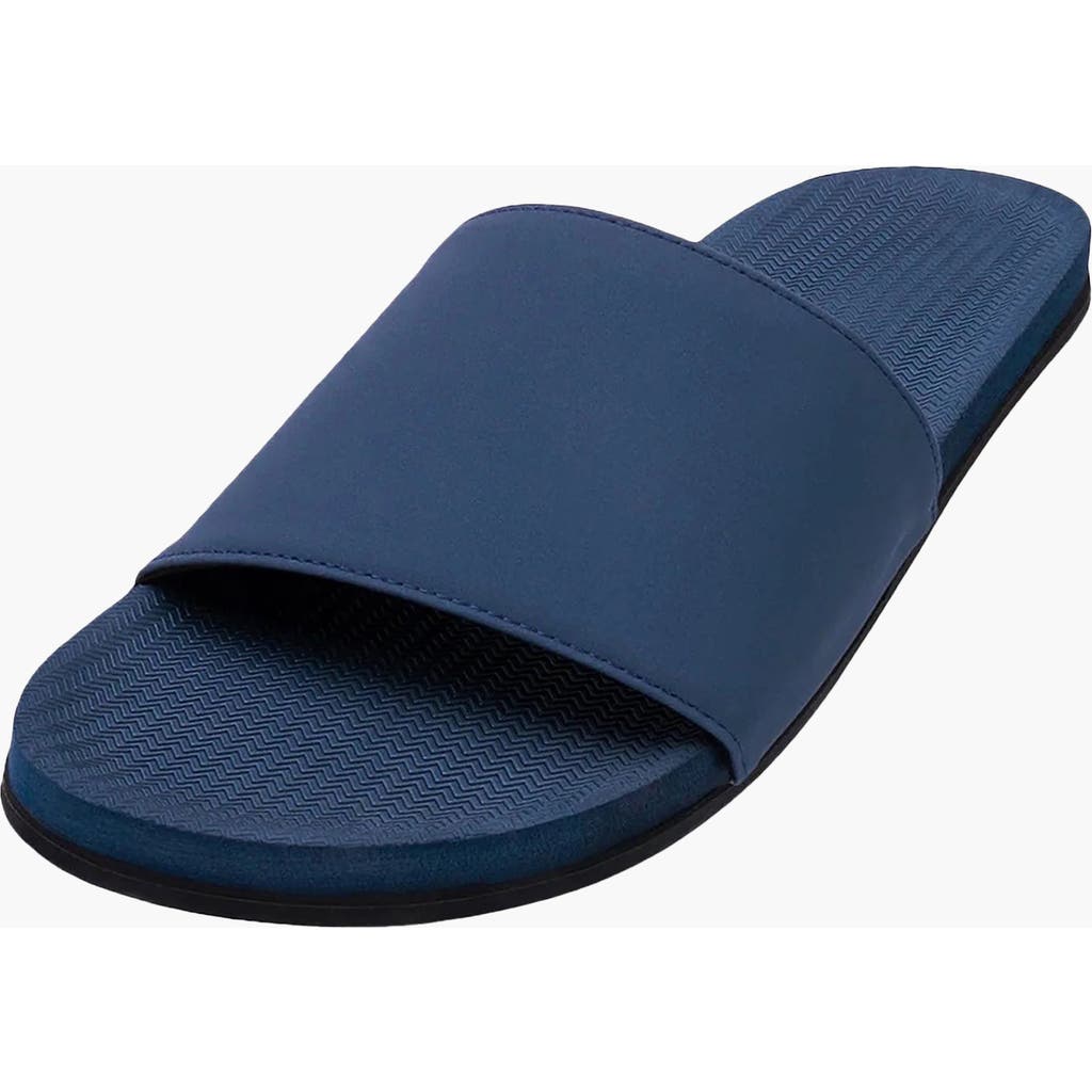 Indosole Responsibly-made Tire Sole Slide Sandals In Blue