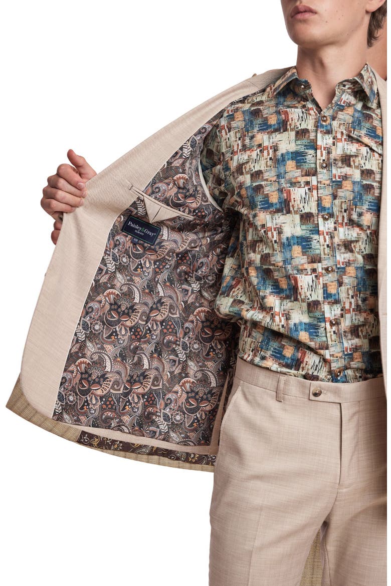 Dover Slim Fit Sport Coat, Alternate, color, CREAM BEIGE SHARK