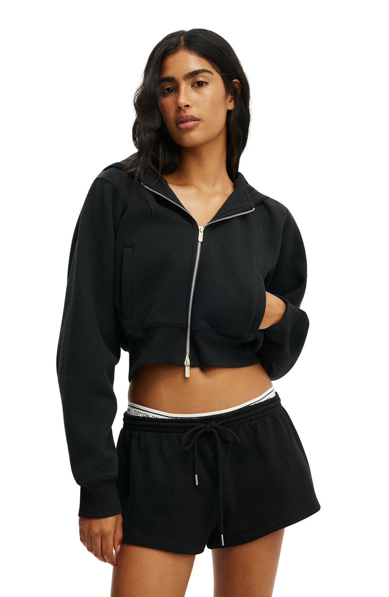 COTTON ON BODY Women's Active Fleece Micro Short, Alternate, color, Black
