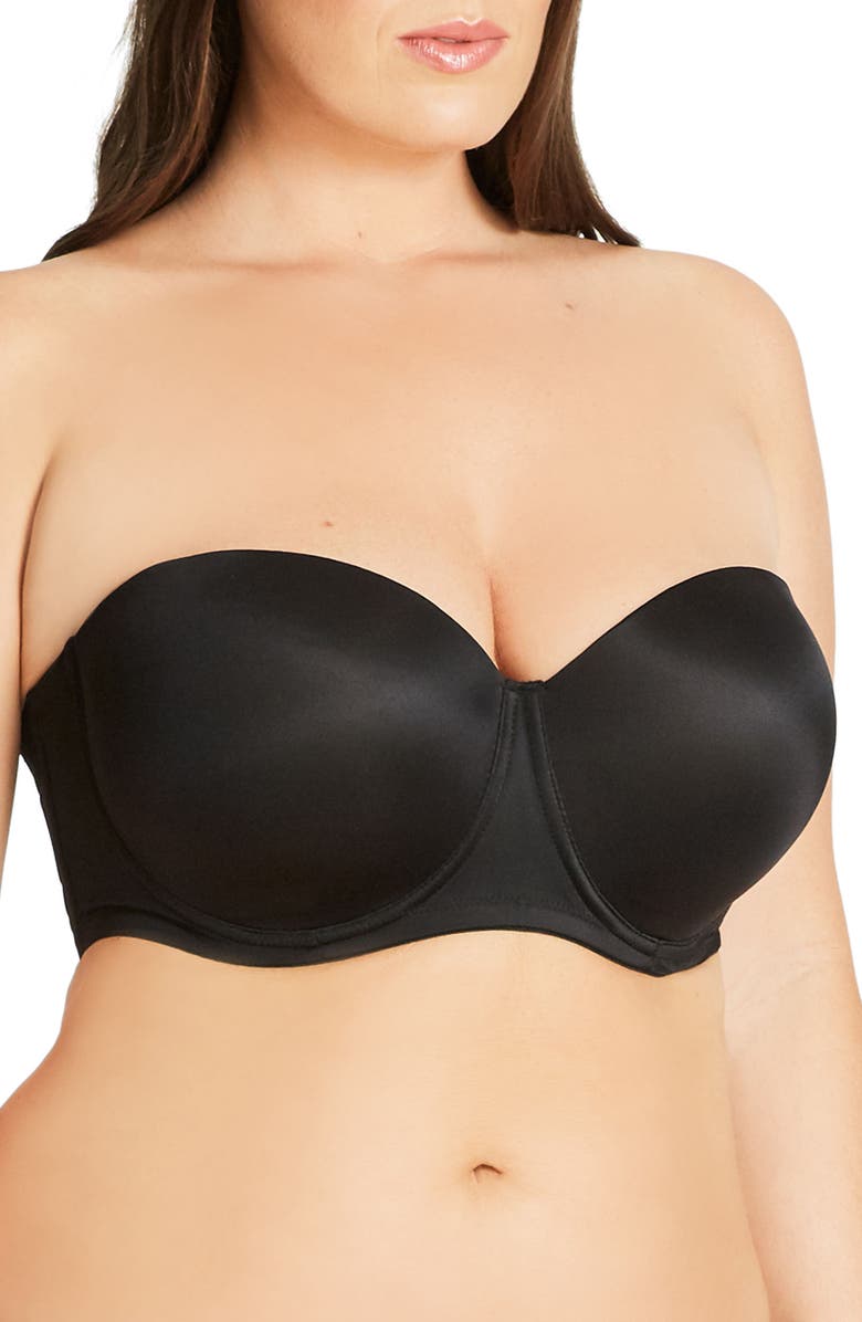 City Chic Adore Strapless Underwire Bra, Alternate, color, 